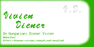 vivien diener business card